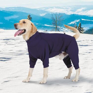 Теплий плед для собак на зиму, флісовий пуловер для собак з ніжками, м'яка чотирилапа куртка для собак маленьких та середніх порід, одяг для собак, флісова піжама (3XL, Синій)