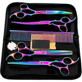 Набір професійних ножиць для грумінгу собак 6CR Edelstahl, набір для догляду за тваринами, ножиці для собак та котів