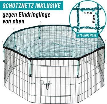 Вольєр для кроликів та гризунів Freilauf, 8 секцій 57x60 см