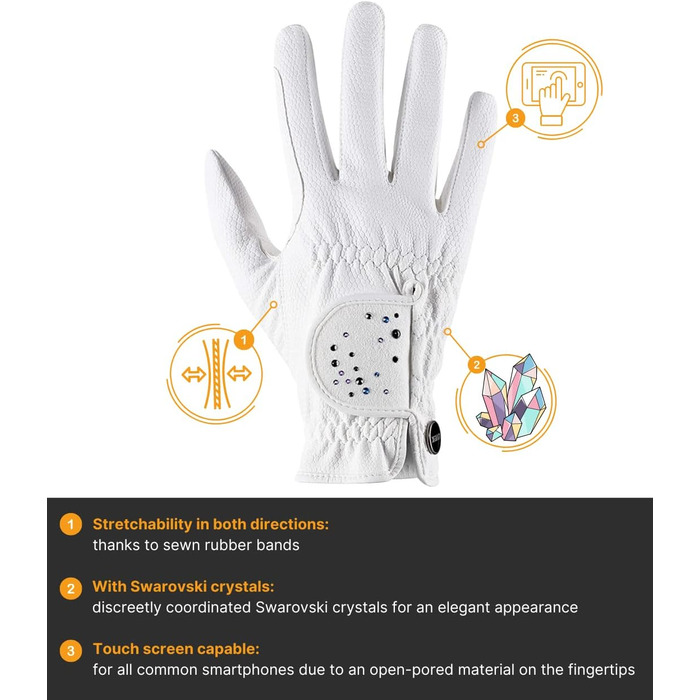 Uvex Sportstyle Diamond – рукавички для верхової їзди, унісекс, розмір 6.5