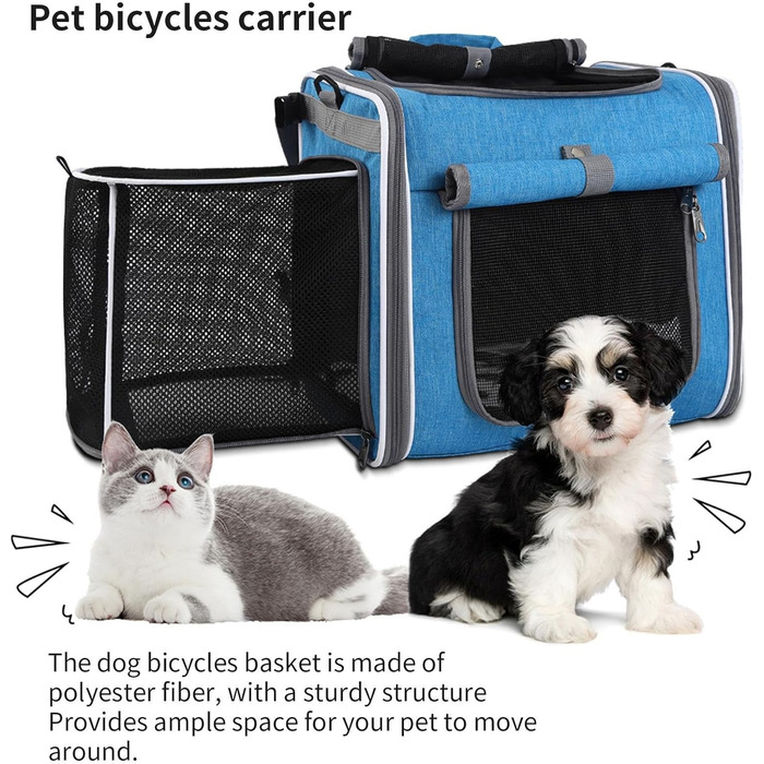 Фаркора для собак Misaakoeq | Велосипедна сумка-переноска для тварин – дихаюча сумка, рюкзак, регульована переноска для прогулянок, походів, подорожей, кемпінгу, велопоїздок, виїздів
