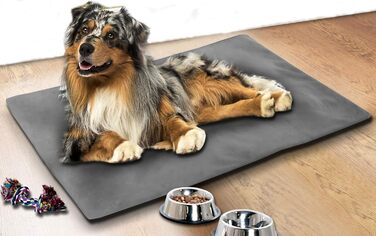 Охолоджуючий килимок для тварин, охолоджуюча підстилка, килимок для собак та котів 70x100 см, сірий колір