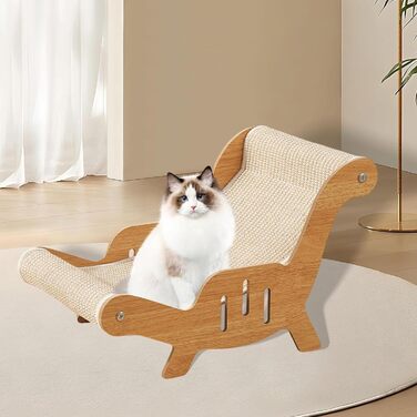 Крісло-лежак для котів з сизалю