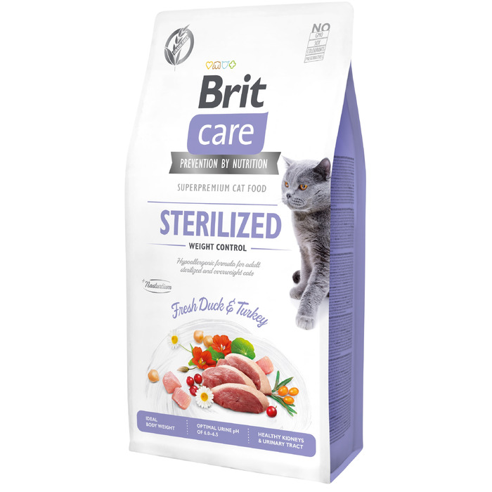 Сухий корм для котів Brit Care Grain-Free Sterilized Weight Control, 7 кг