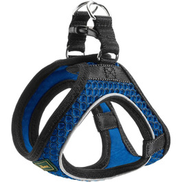 Шлея для малих собак HUNTER HILO COMFORT, сіточка, відбивачі, синя, 33-36 см