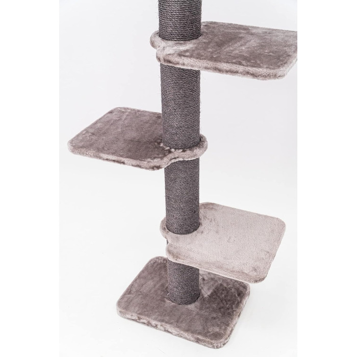 Дряпка для котів Petrebels Alexis 224 до стелі, 45x35x224 см, капучино