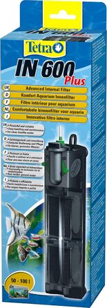 Внутрішній фільтр для акваріума Tetra IN 600 Plus, механічна, біологічна та хімічна фільтрація, для акваріумів 50-100 л