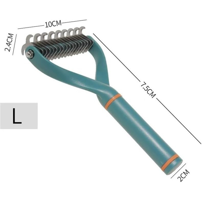 Гребінець для собак, чорний, великий: для видалення ковтунів та бруду