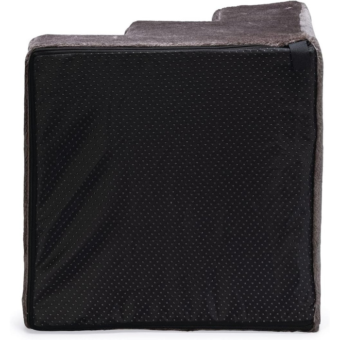 Сходи для собак Karlie Easy Step, плюш/дерево, темно-сірі, 40x39x30 см