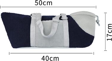 Транспортна сумка для собак та котів - велика, зручна, дихаюча, з ременем безпеки (Блакитна)