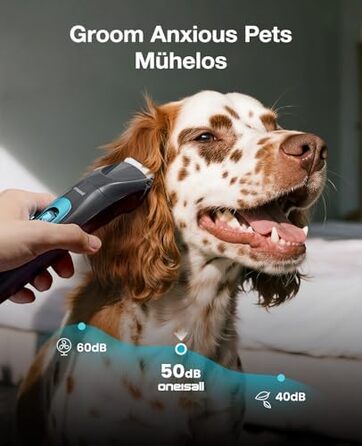 Триммер для собак Oneisall Paw Trim Pro з LED-підсвічуванням, акумуляторний. Ідеально для стрижки подушечок лап, очей, вух та обличчя.