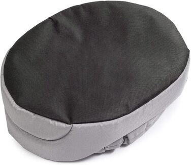 Крісло-ліжко для собак великих порід | Овальне м'яке ліжко для собак | Стійке до подряпин | Клітка-ліжко для собак | Поліестер, можна прати | XL (71x60 см), сірий колір