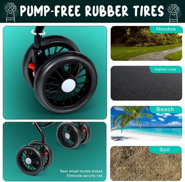 Візок для собак 4 колеса, регульована висота, з тримачем для напоїв та сіткою, переноска для тварин, складний, для подорожей, візок для домашніх тварин з дахом, що регулюється на 180 градусів