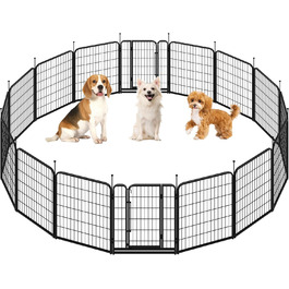 Вольєр для собак Yaheetech 16-ти частинний, 80 см, для квартири та саду, збірка без інструментів