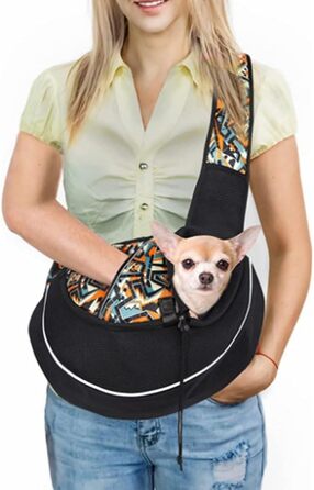 Сумка-переноска для собак та котів (3-6 кг) з регульованим ременем, з дихаючого матеріалу, камуфляж