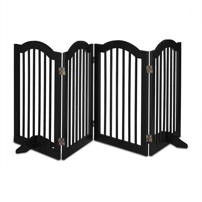 Захисне ворота Relaxdays для собак та котів, чорне, 70 x 205,5 см