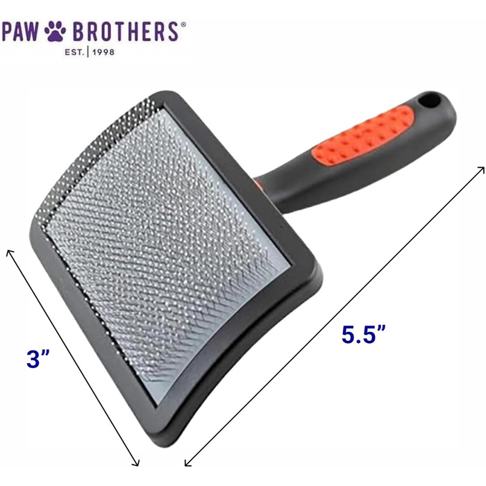 Щітка-слікер Paw Brothers для собак, мала, зігнута, з покриттям – Ryan's Pet Supplies