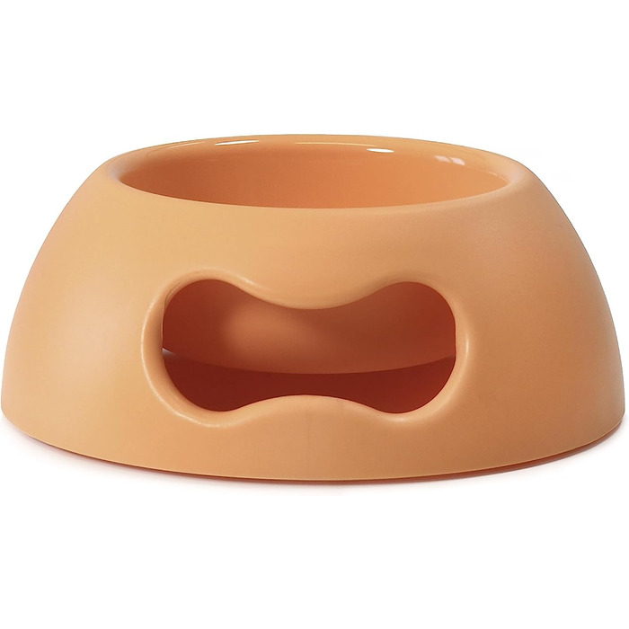 Миска для собак та котів UNITED PETS Pappy, екологічна, з Італії, 350 мл, помаранчевий колір