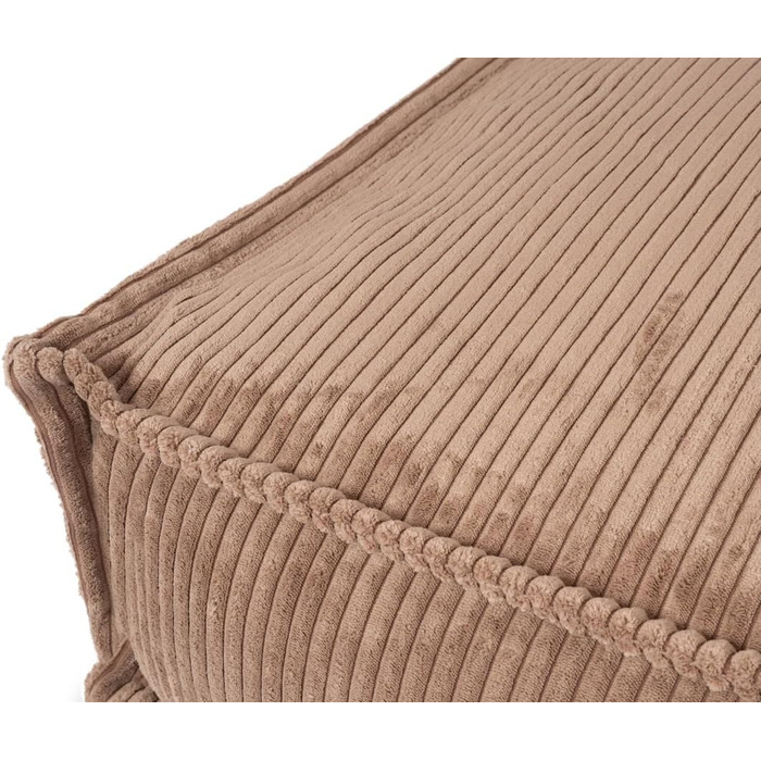 М'яке собаче ліжко Knuffelwuff Lesedi з корду, 135x90 см, знімний чохол, коричневе - для собак великих, середніх та маленьких порід