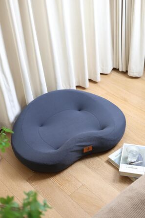 Ортопедичні лежанки для собак великих та середніх порід, 22,9 см товщиною, з чистого пінополіуретану Memory Foam, зі знімним, пральним чохлом, водонепроникна лежанка, для домашніх тварин, щільність 60D, KAUFEST, сірий темний