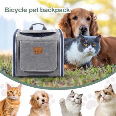 Фаркоп-кошик для собак Yplkm, складаний та портативний | Рюкзак для велосипеда для собак - для безпечних активностей на природі, поїздок, прогулянок, сімейного велоспорту