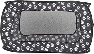 Переносне ліжко для домашніх тварин YPREWY: складана переноска для собак та котів, для маленьких собак та цуценят, прямокутна модель, з двома блискавками