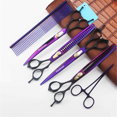 Набір професійних ножиць для грумінгу домашніх тварин 8,0 дюймів (4 шт.)