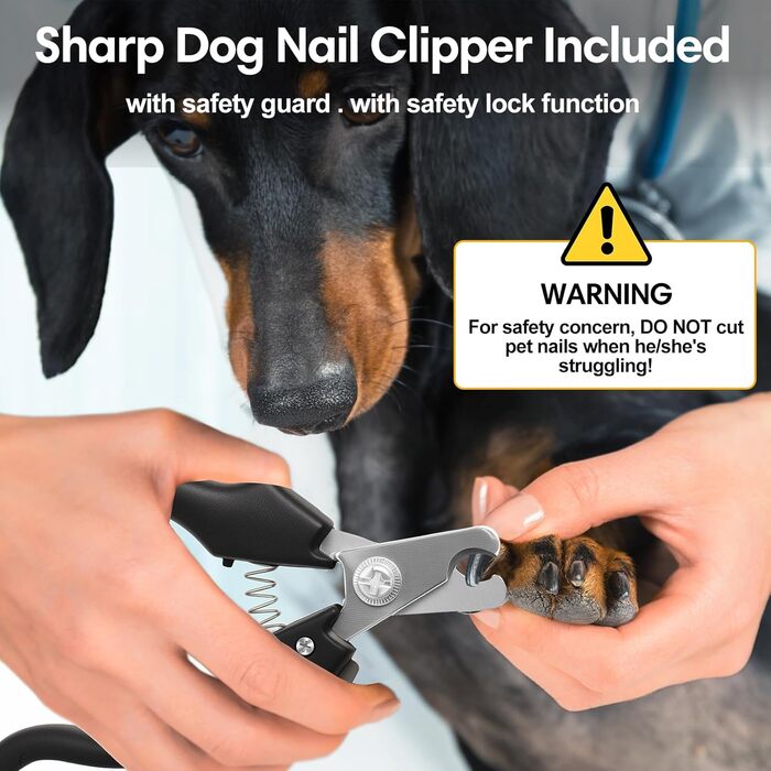 Шліфувальник кігтів для собак HOSSOM - безпечний інструмент для догляду за кігтями собак великих, середніх та малих порід