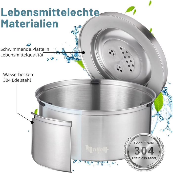 Нержавійна миска для води для собак Nayelf, 1л, анти-салю, не слизька, не протікає, для маленьких та середніх собак