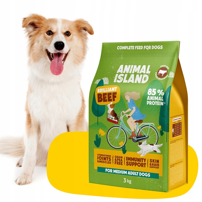 Сухий корм для собак Animal Island Brilliant Beef з яловичиною, 3 кг
