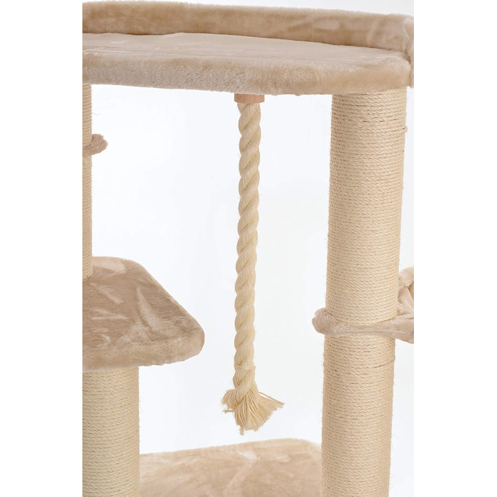 Котячий будиночок Lycce Alice XXL з сизалю, бежевий - для великих котів