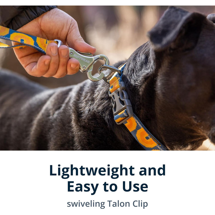 Повідок для собак RUFFWEAR Crag, 1.8 м, світловідбивний, універсальний, легкий, зручний для прогулянок, колір Canyon Oxbow