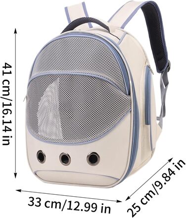 Сумка-переноска для собак і котів, блакитна. Зручний регульований ремінь, для подорожей, прогулянок, транспортування