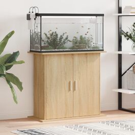 Тумба для акваріума Xichuzi Sonoma-Eiche 81x36x73 см, деревостружкова плита, підставка під акваріум, шафа для акваріума