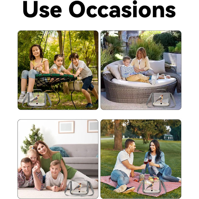 Транспортний бокс для птахів Gxdamxz з дерев'яним штиком та підносом, клітка для хвилястих попугаїв/попугаїв/дрібних тварин, 27x20x20 см