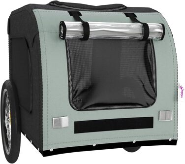 Фahrрадіаnгeр для собак Сірий та Чорний, Oxford-Gewebe & Eisen, Модель 93839