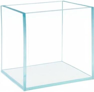 HIRO Aquatics Cube безрамковий акваріум з ультрапрозорого скла, 5 мм, з білим вирівнювальним килимком, опція кришки