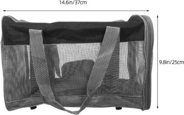 Транспортна сумка для тварин SHINEOFI: легка, складана, з м'яким внутрішнім простором, для котів, цуценят, кроликів