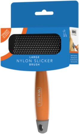 Валь ЗУП-щітка з нейлону, професійна щітка для грумінгу, для собак та котів, інструменти для догляду за шерстю, для довгошерстих тварин, гелевий хват L (упаковка 1)