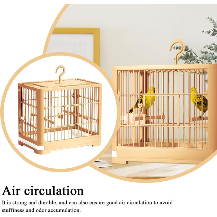 Транспортний ящик Vogeltransportbox для птахів: переноска для хвилястих та корел, з висувною шухлядою, 32x25x13 см