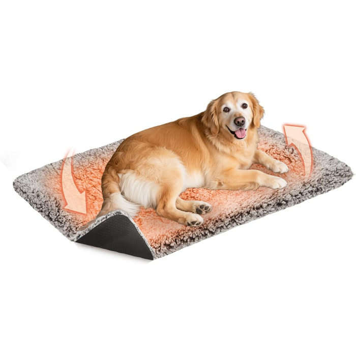 Самогріюча котяча/собача ковдра 115x72 см - XL, велика, флісова, без електроенергії, для дому та вулиці, знімна, миюча