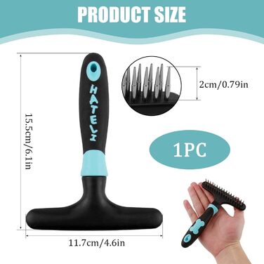 Гребінець для вичісування шерсті котів та собак, дворядний, для догляду за тваринами, видалення пуху та бруду, видалення бліх, набір, для котів та собак, видалення матової шерсті, для малих та середніх порід