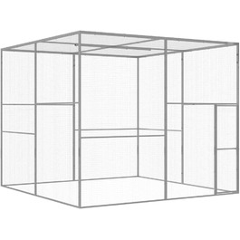 Клітка для котів vidaXL 3x3x2,5 м з оцинкованої сталі