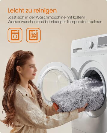 Водонепроникний килимок для собак Feandrea з довгим плюшем, XXXL (229 x 203 см), Sherpa, двосторонній, для собак, людей, котів