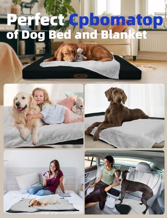 Крісло-ліжко для собак Sytopia XXL, водонепроникне, кошик, 59 кг, для великих собак, для дому та вулиці, 127 см (Чорний)