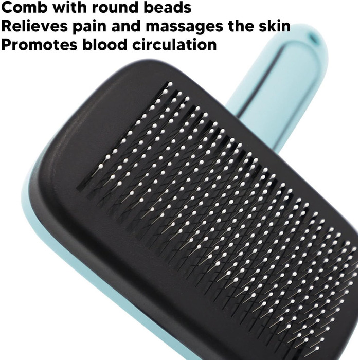 Набір щіток для собак, самоочищується, вичісувальна щітка, для собак і котів з довгою та короткою шерстю