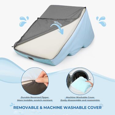 Сходинка для собак маленьких порід, 3 сходинки, 40 см, для дому, антиковзка, для котів та собак, сіра (блакитна)