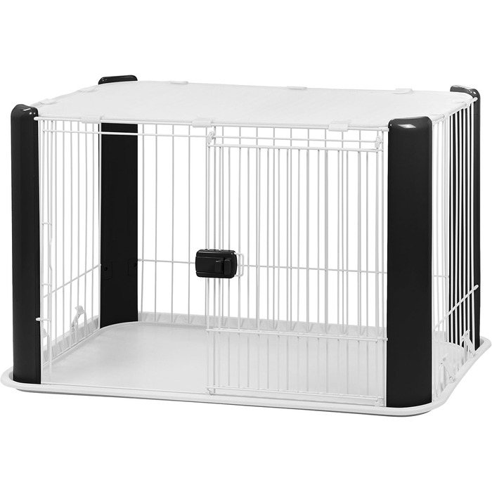 Клітка для собак IRIS, чорна, з дроту