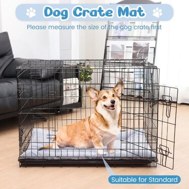 Килимок для собак Baodan, 75x50 см, сірий, для маленьких та середніх порід, з антиковзною основою