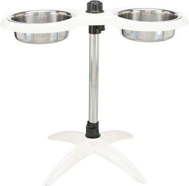 Миска для собак TRIXIE, меламін та нержавіюча сталь, подвійна, 2 × 1,6 л, діаметр 21 см